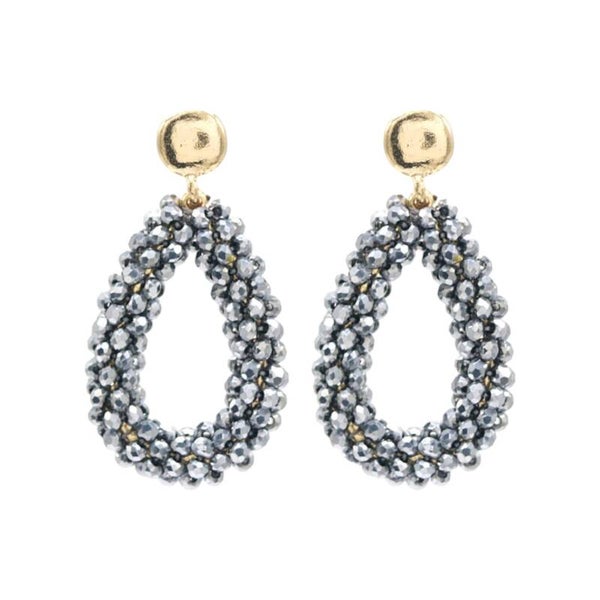 Oorhangers Glaskraal | zilver