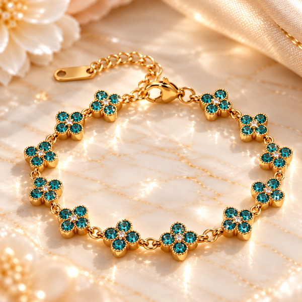 Turquoise Bloom Armband