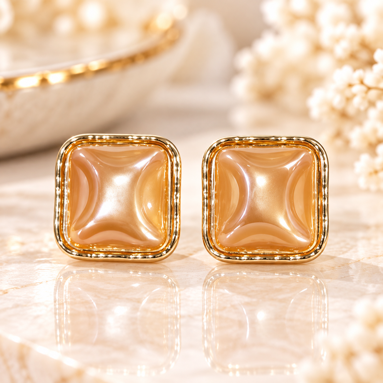 Golden Flow Oorbellen