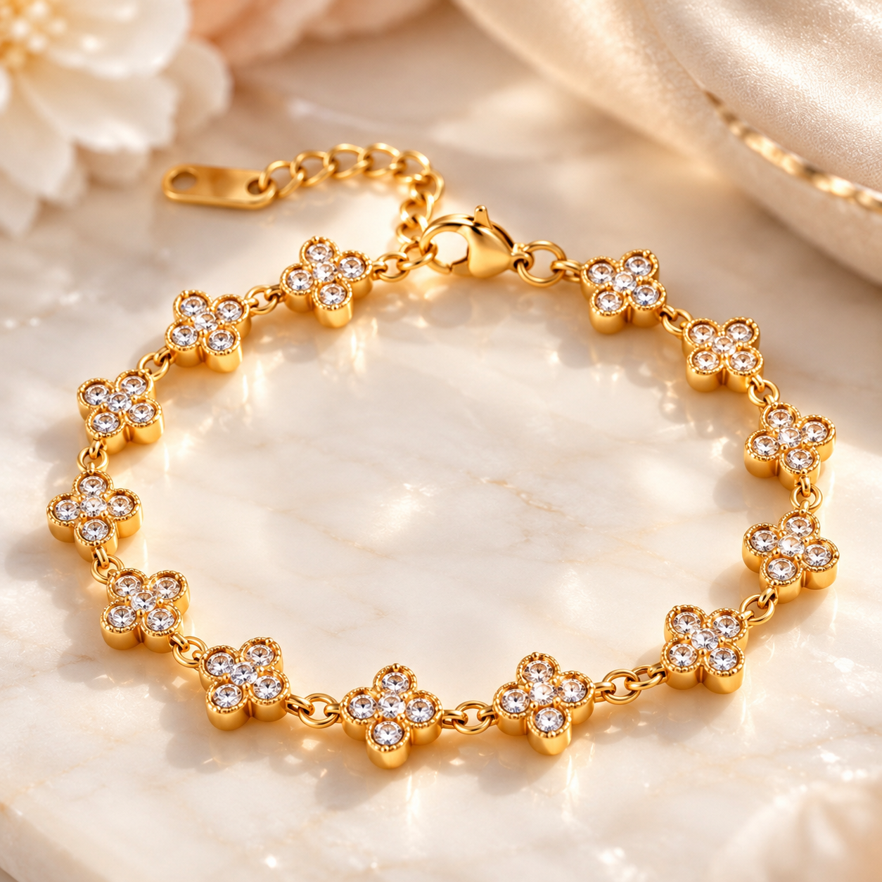 Crystal Bloom Armband