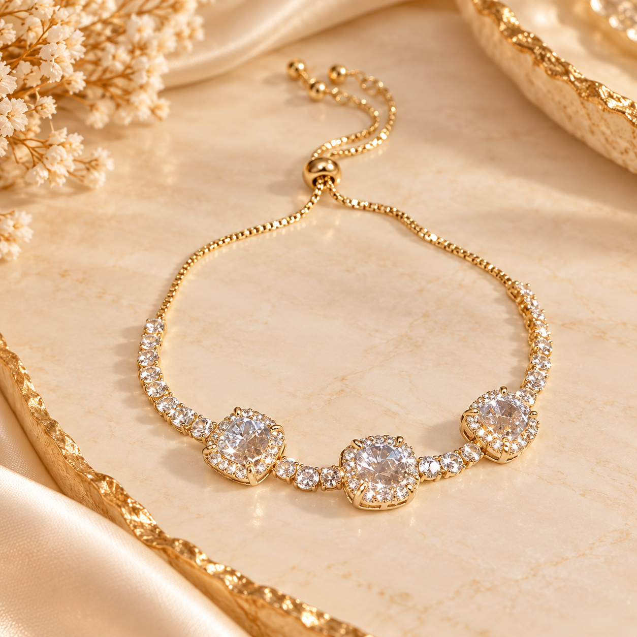 Gold Diamond Armband