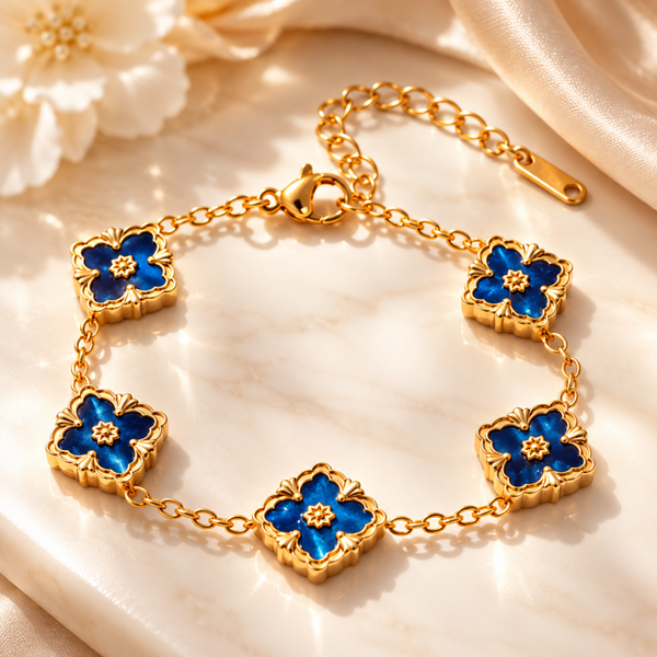 Clover Cobalt Armband