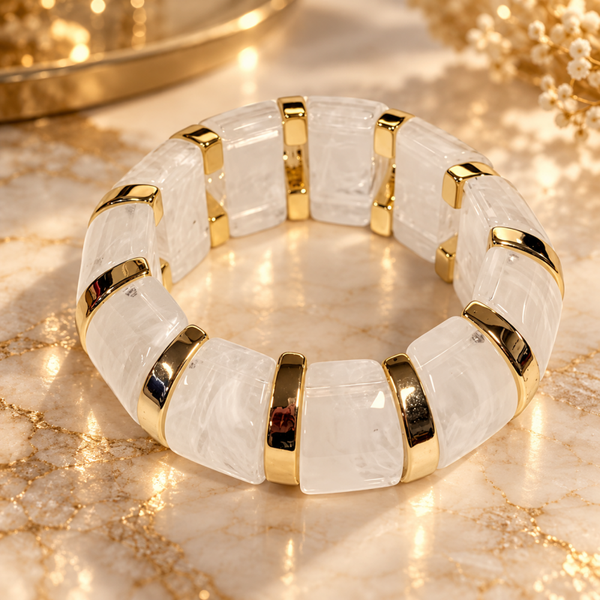 White Luxe Armband