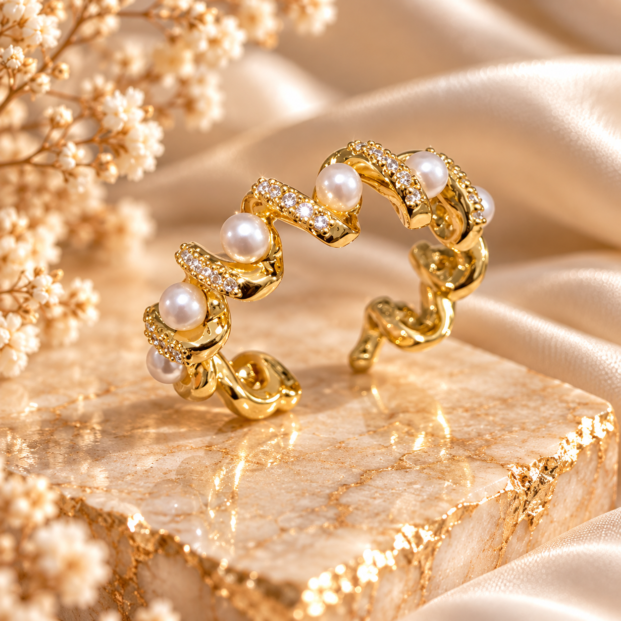 Pearl Étoile Ring