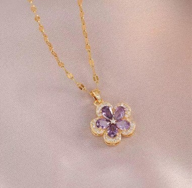 Gold Flower Purple