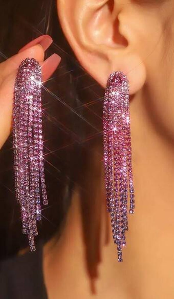 Oorbellen Purple