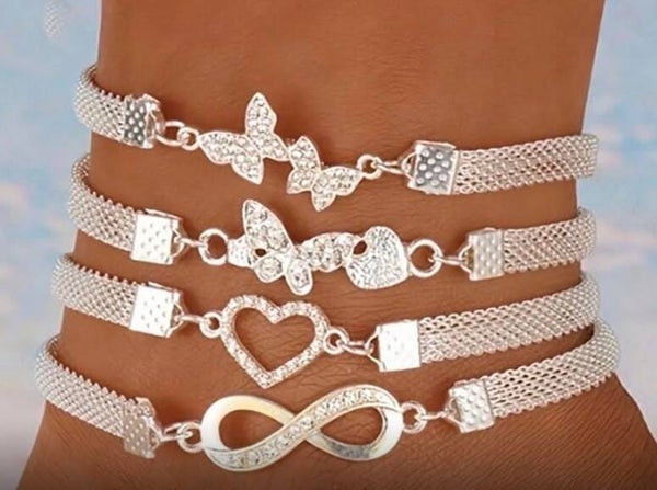 Anklet Silver Set
