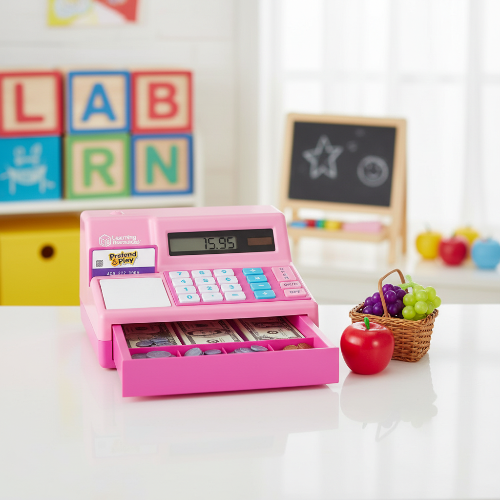 Pretend Play Cash Register (pink)