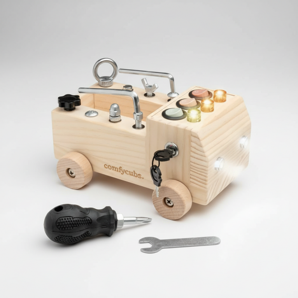 Wooden Busy Board Truck