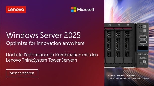 Windows Server 2025 trifft Lenovo ThinkSystem – die perfekte ...