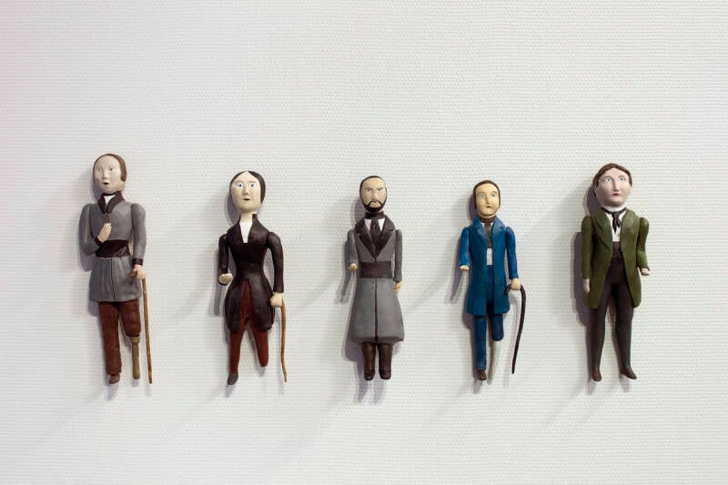 “ Antakkee armoa”, clay figurines, height 20cm,  2015