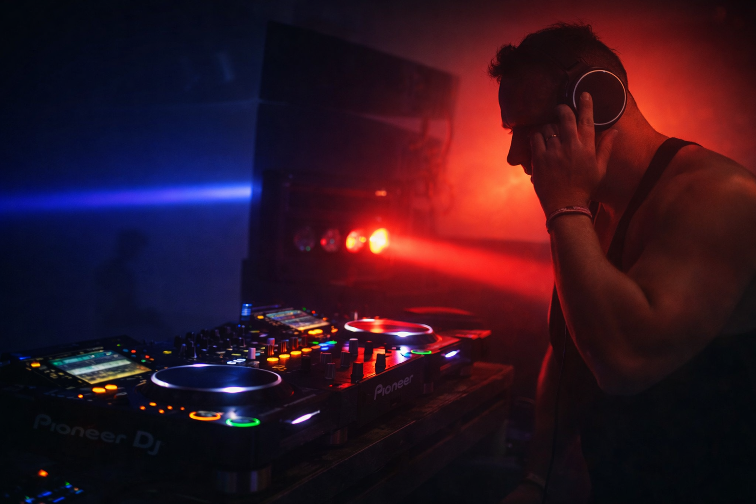 DJ AXONAL PLAYING AT AN EVENT