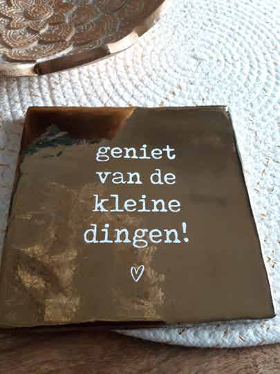 Tegeltje - Geniet van de kleine dingen