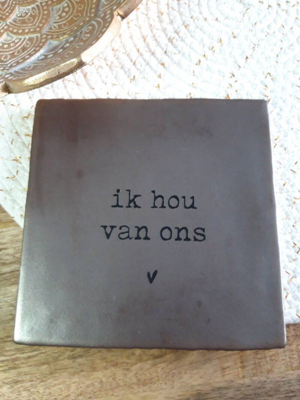 Tegeltje -  Ik hou van ons