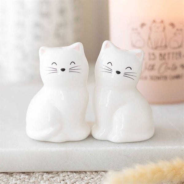 Katten zout- en peperstrooiers
