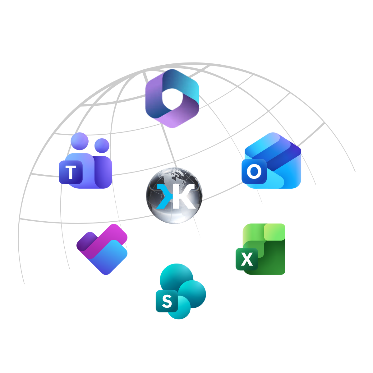 Klynke connected with Microsoft 365 and Teams.
