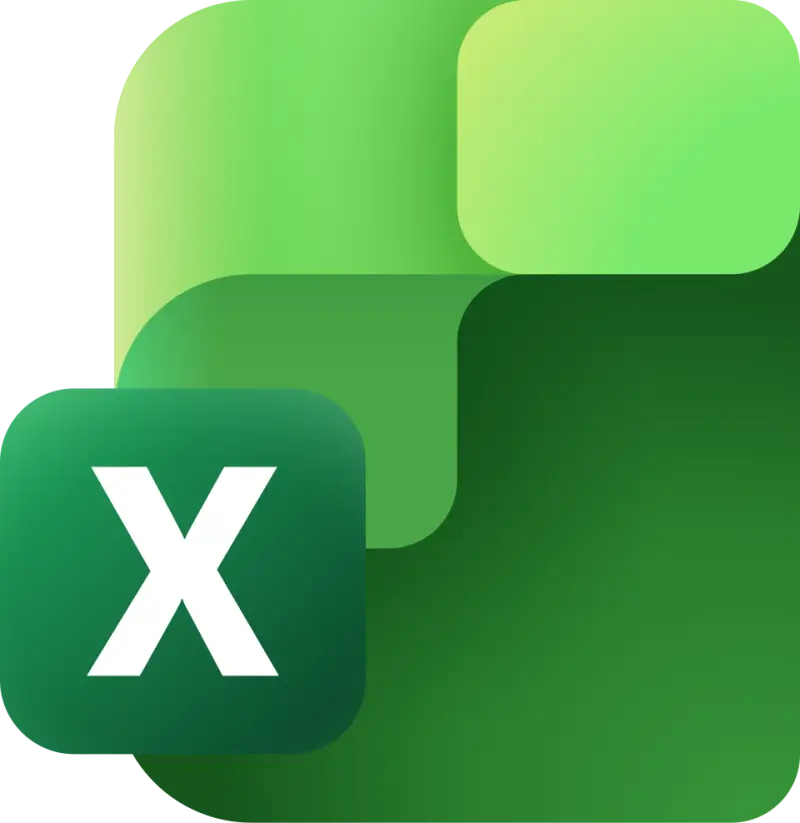 Microsoft Excel app icon.