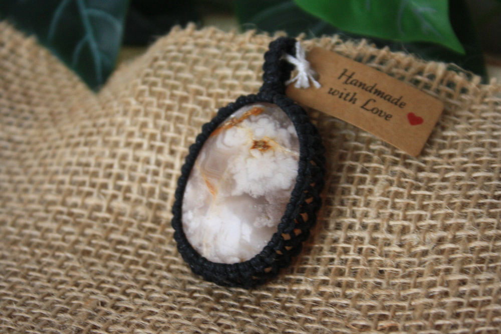 Macramé Hanger Bloemagaat - Zwart