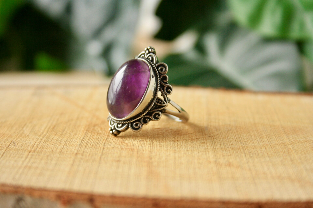 Ring - Amethist - 925 Zilver
