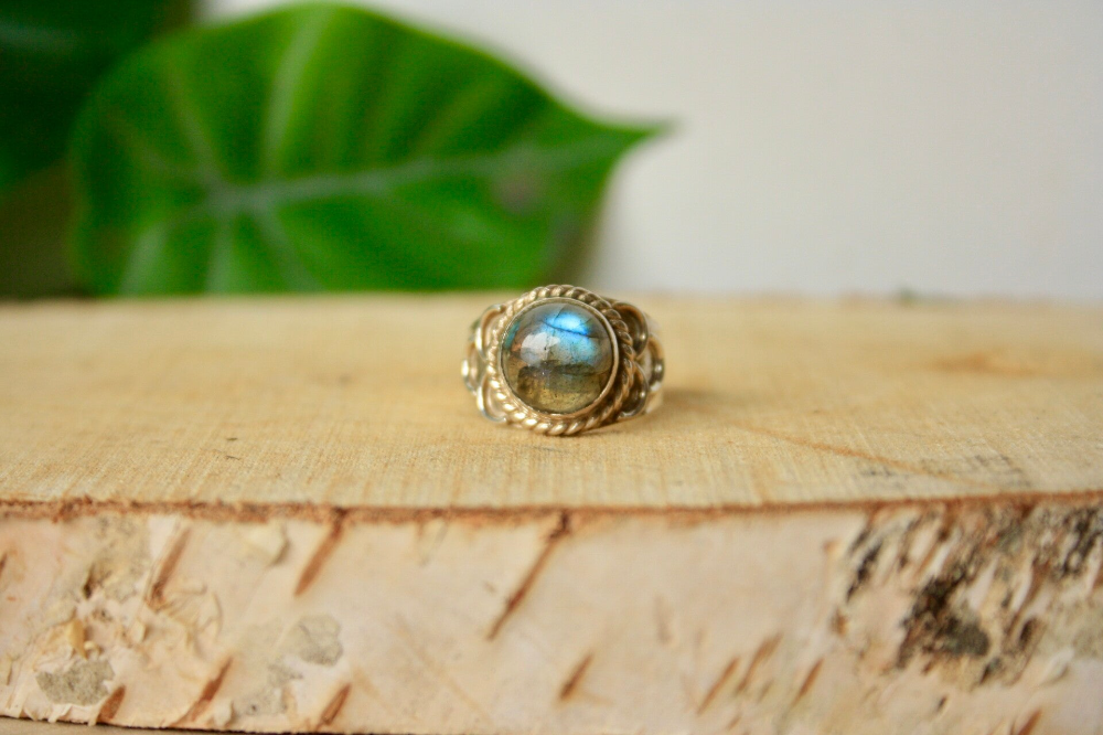 Ring Labradoriet - 925 Zilver (17)