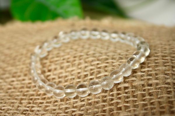 Armband - Bergkristal  18 cm, 6 mm