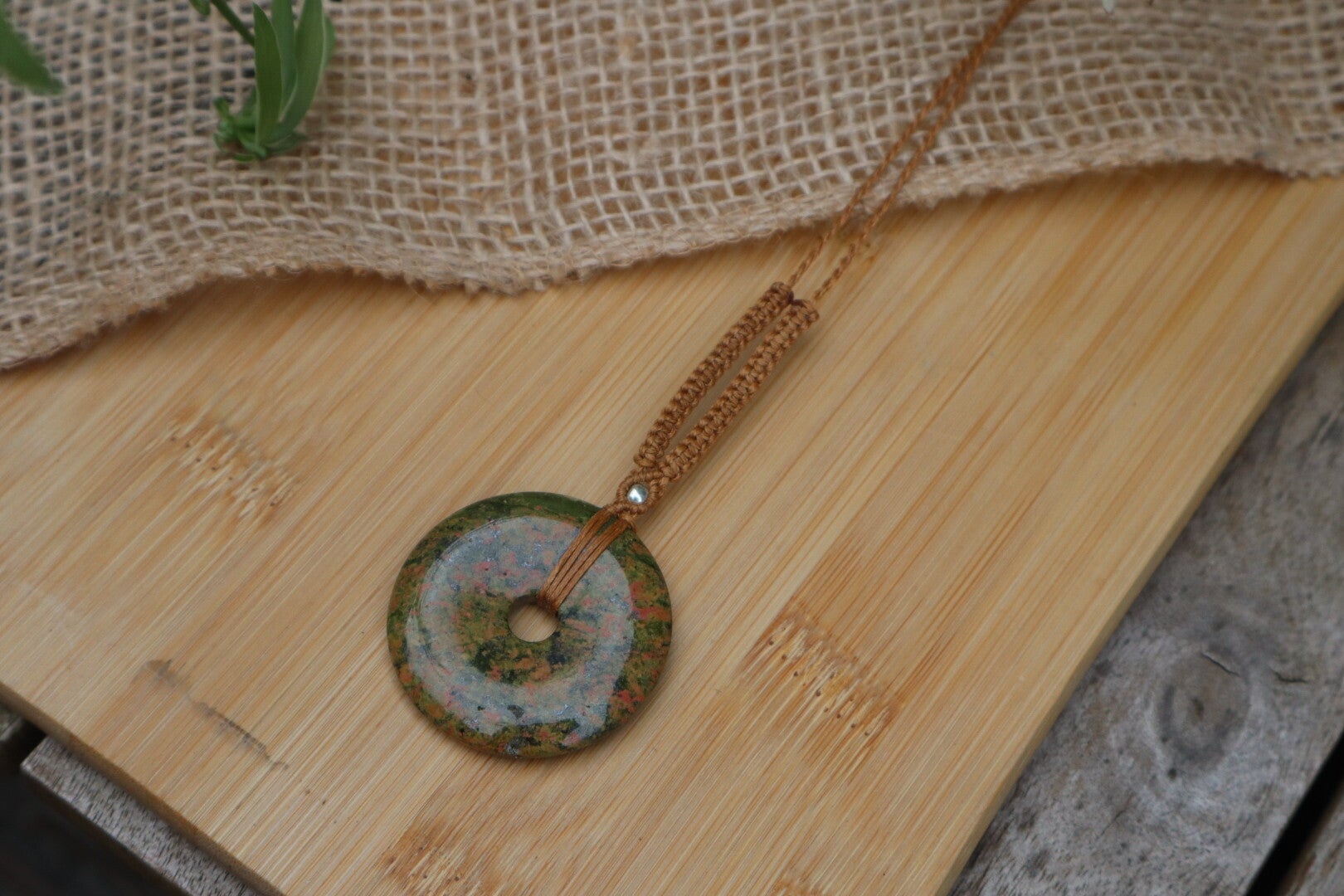 Handgemaakte Macramé Ketting Unakiet Donut