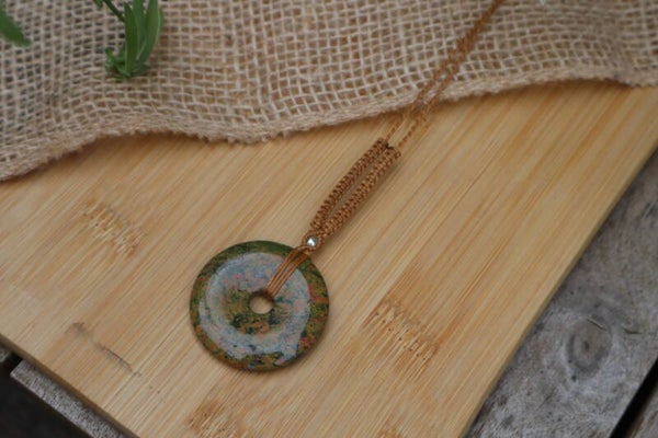 Handgemaakte Macramé Ketting Unakiet Donut