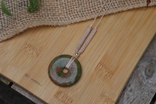 Handgemaakte Macramé Ketting Unakiet Donut