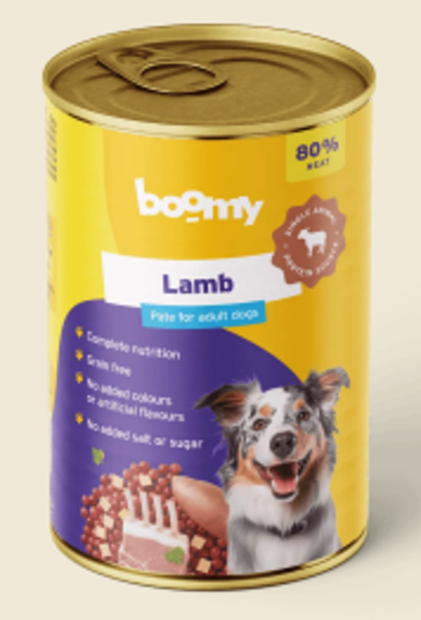 Pâtées Boomy agneau 400 gr