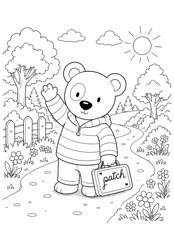 FREE Patch Coloring Page - Printable Download