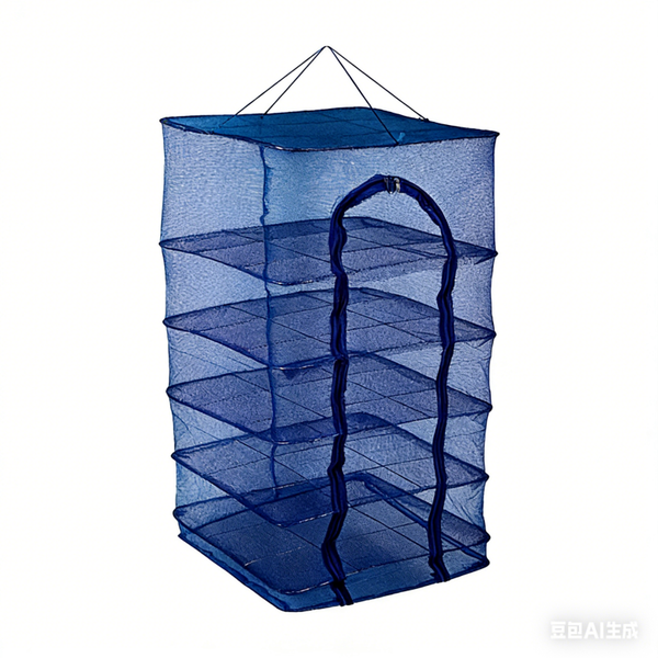 Foldable Food Drying Rack with PE Mesh & Cover, Multi-Purpose Mesh Drying Net for Fish, Meat, Fruits, Herbs - Fly Proof, Easy Clean, Outdoor Indoor Use