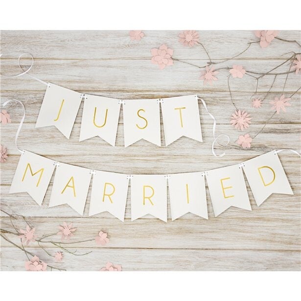 Just Married Bunting