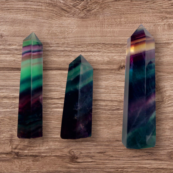 Fluoriet geslepen punten 6 en 8 cm