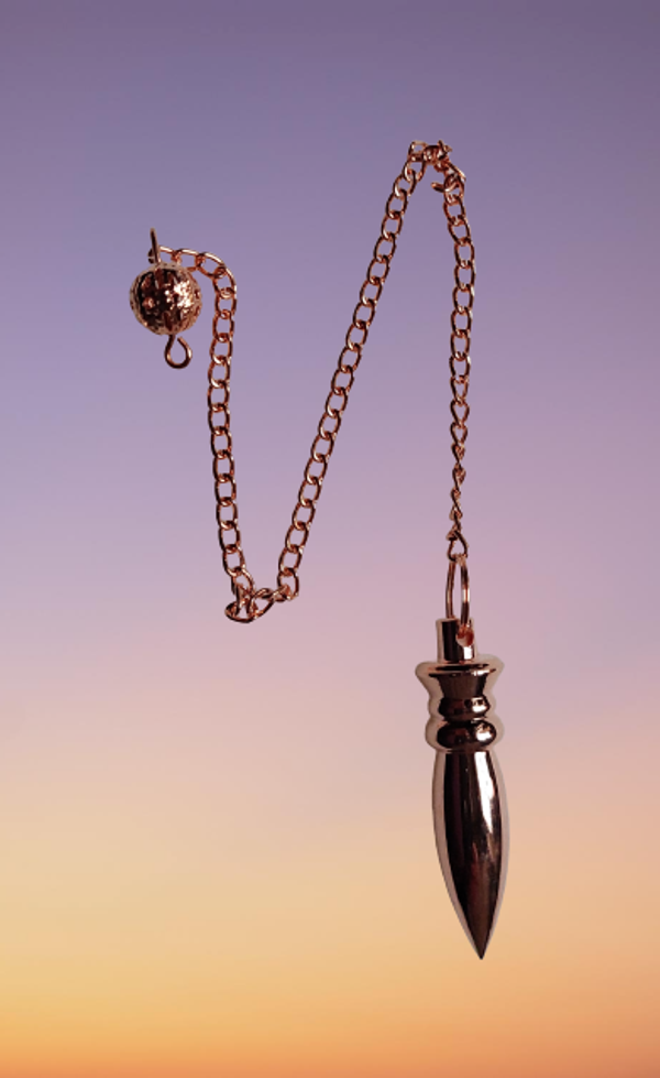 Messing pendel ovaalpunt bronskleur 4cm