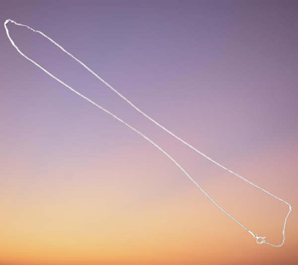 Zilveren ketting 45 cm, gourmet