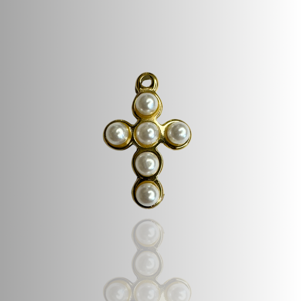 Pearl Cross charms