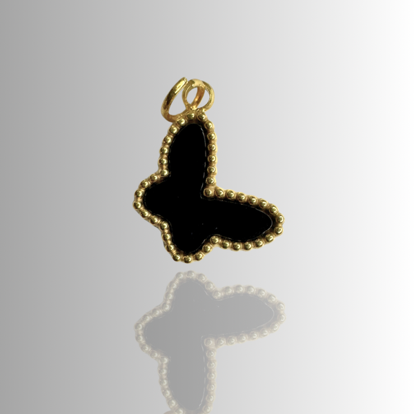 Black butterfly charms