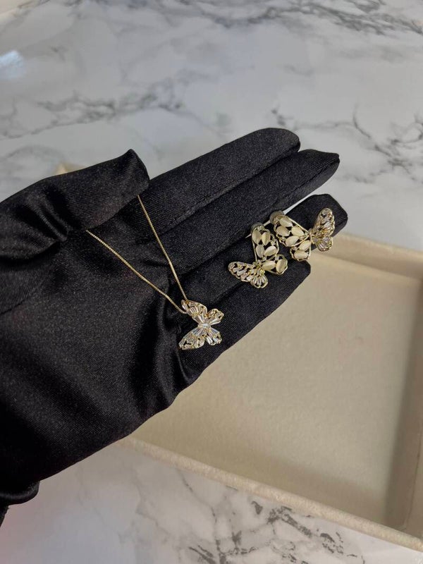 “Butterfly” Necklace || Earrings