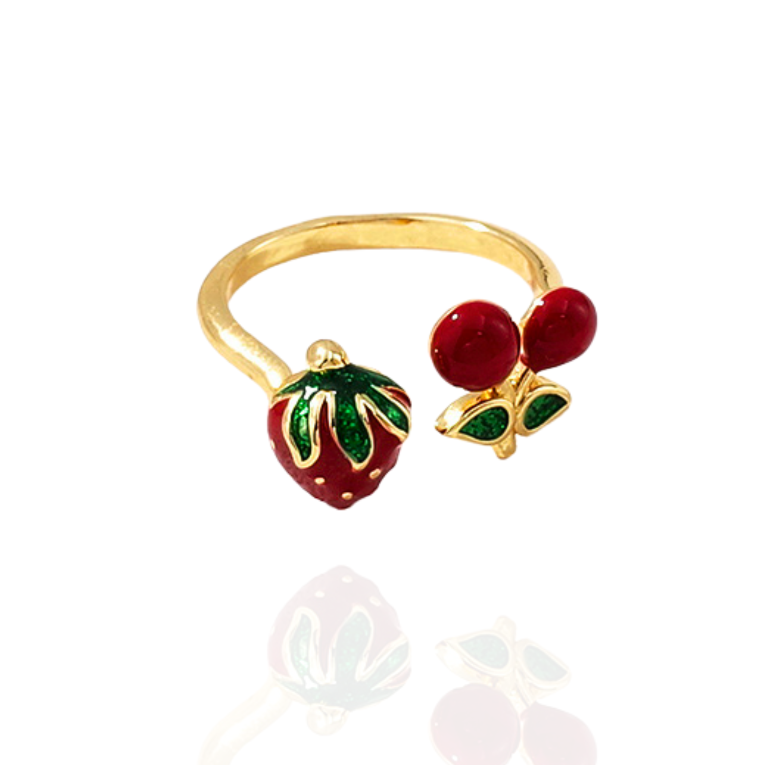 “STRAW-CHERRY” Ring