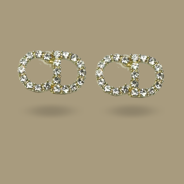 „CHRISTIN“ Earrings || Gold with stone