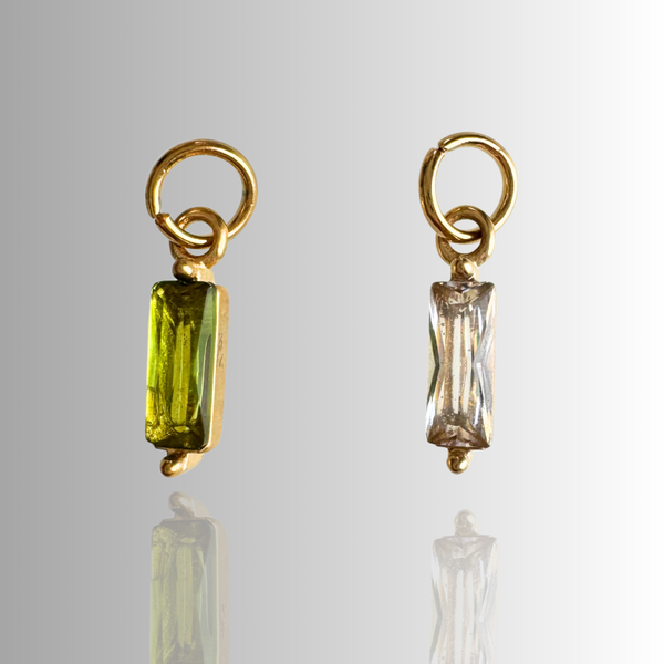 Crystal charms White | Green