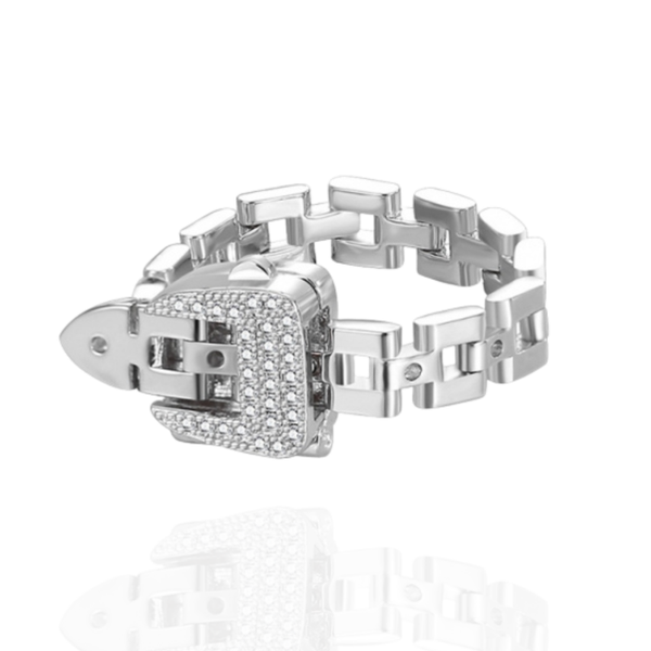 “ JANE “ Custom sized watch Ring Silver