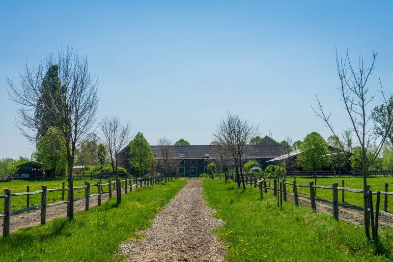 Wandelpad naar de hoeve