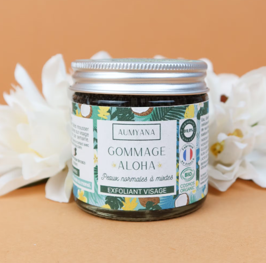 Gommage doux visage monoï - Aumyana