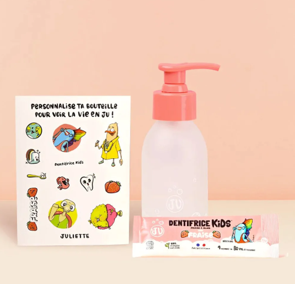 Pack Dentifrice rechargeable Kids Goût fraise - Juliette