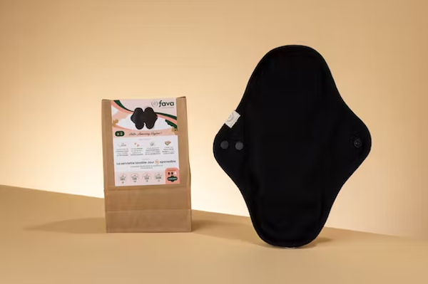 Serviette hygiénique lavable jour  - Fava
