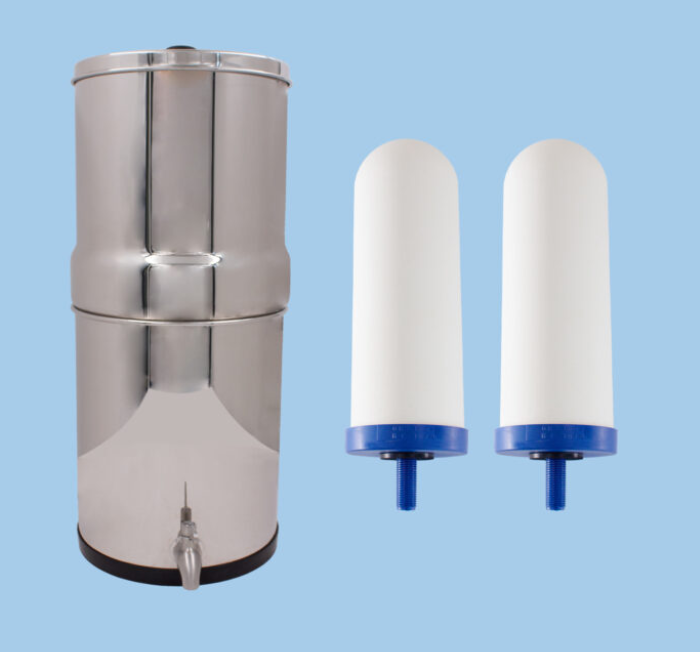 Purificateur d'eau à gravité 8 L avec cartouches filtrantes HYDROPURE