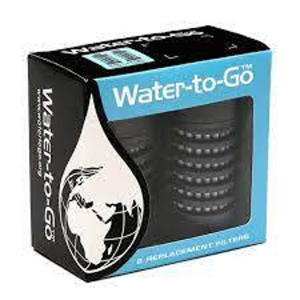 Filtres de rechanges (x2) pour Gourde Water to go Outdoor Active 75 cl