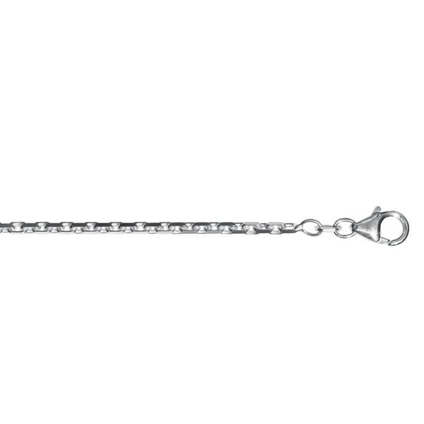 Anker diamantiert 2,00 mm 925/- Silber weiß