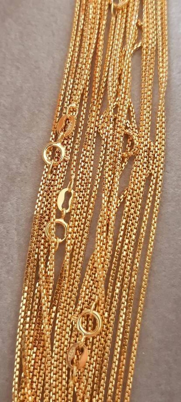 Kette, komplett 585er Gold - 45cm ca. 2,45g